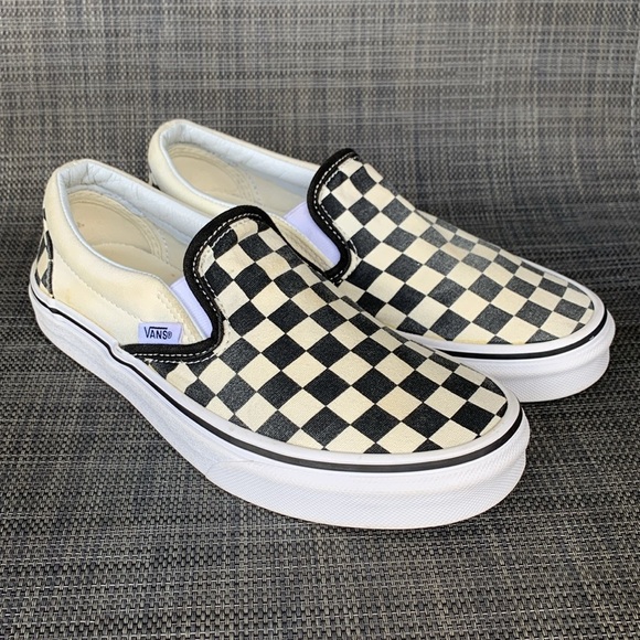 Vans Classic Slip On Checkerboard Black/Beige
Skate Shoes Men's 4.5 Women's 6 - Picture 2 of 13
